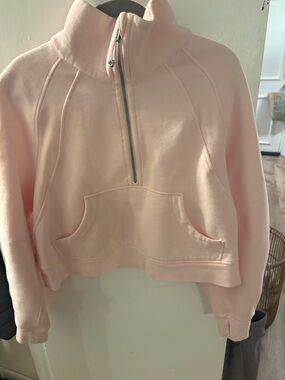 lululemon athletica Scuba Half-Zip Pullover in Light Pink